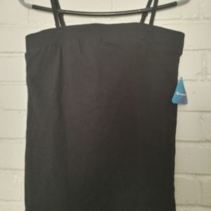 Tube top with detachable straps and built-in bra